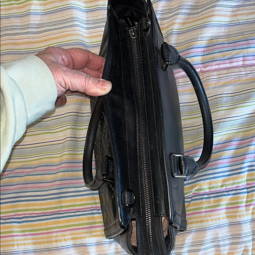 Michael Kors Black Studded Quilted Satchel‎ - Picture 7 of 12